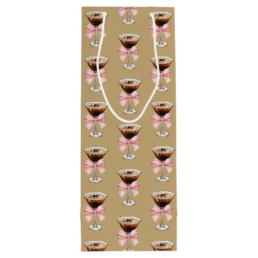 Espresso Martini Pattern ワインギフトバッグ (裏面)