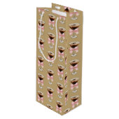 Espresso Martini Pattern ワインギフトバッグ (正面アングル)