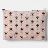 Espresso Martini Pattern Pink アクセサリーポーチ (裏面)