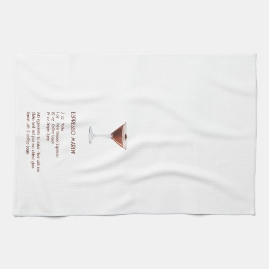 Espresso Martini Recipe キッチンタオル (横)