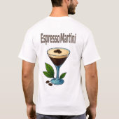 Espresso Martini T-Shirt – Bold Coffee Cocktail Tシャツ (裏面)