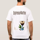 Espresso Martini T-Shirt – Bold Coffee Cocktail Tシャツ (裏面)