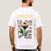 Espresso Martini T-Shirt – Bold Coffee Cocktail Tシャツ (裏面)