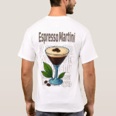 Espresso Martini T-Shirt – Bold Coffee Cocktail Tシャツ (裏面)