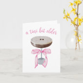 Espresso Martini - Tiniビット古い誕生日 カード (黄色い花)