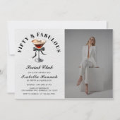 Espresso Martini Tini Bit Older 50thBirthday Photo 招待状 (正面)