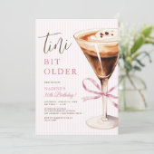 Espresso Martini “Tini Bit Older” Adult Birthday 招待状 (スタンド正面)