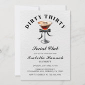 Espresso Martini Tini Bit Older Birthday Party 招待状 (正面)