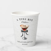 Espresso Martini Tini Bit Older Birthday Party 紙コップ (正面)