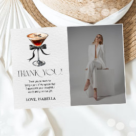 Espresso Martini Tini Bit Older Birthday Photo サンキューカード