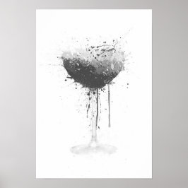 Espresso Martini Wall Art Print (Grey Edition)  ポスター