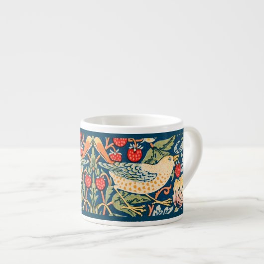 ESPRESSO MUG : WILLIAM MORRIS :ストロベリー泥棒 エスプレッソカップ (正面右)