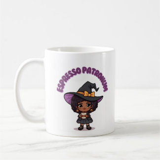Espresso Patronum Witch Mug – Cute Witch with Bow  コーヒーマグカップ