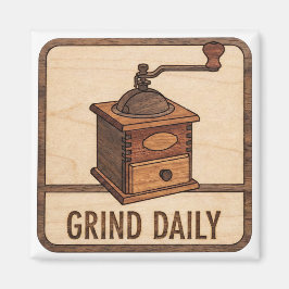 Espresso Shot Wooden Sign マグネット