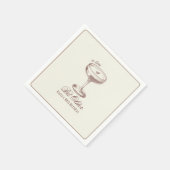 Espresso Tiniビット古いエレガント誕生日 スタンダードカクテルナプキン (角)