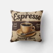 Espresso Vintage Coffee Bar クッション (裏面)