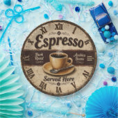 Espresso Vintage Coffee Bar ペーパープレート (パーティー)