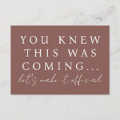 Espresso Will You Be My Bridesmaid Proposal Card 招待状 (正面)