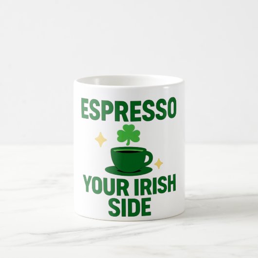 Espresso Your Irish Side コーヒーマグカップ (中央)