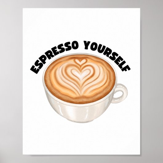 Espresso Yourselfウォールアート ポスター (正面)
