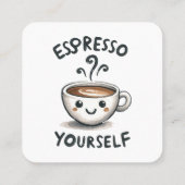 Espresso Yourselfコーヒー スクエア名刺 (裏面)