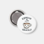 Espresso Yourselfコーヒー マグネット (正面/裏面)