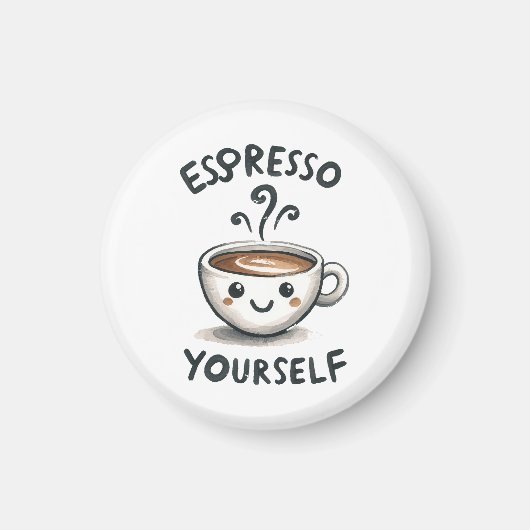 Espresso Yourselfコーヒー マグネット (正面)