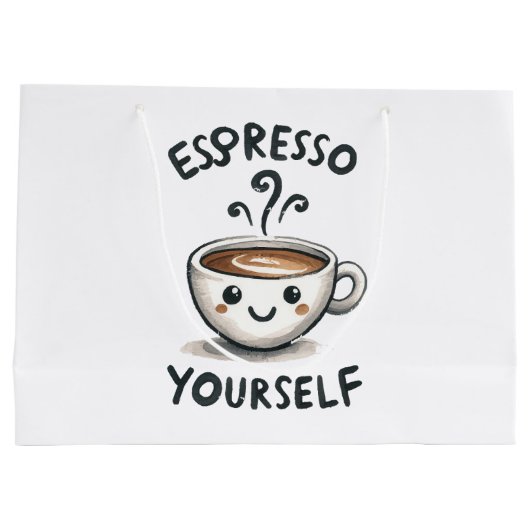 Espresso Yourselfコーヒー ラージペーパーバッグ (裏面)