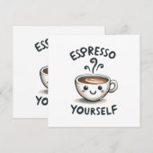 Espresso Yourselfコーヒー 招待状 (正面/裏面)