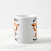ESPRESSO YOURSELF コーヒージョーク ユーモア コーヒーマグカップ (中央)