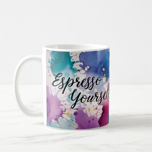 Espresso Yourself – コーヒーマグ祝の芸術 コーヒーマグカップ (左)