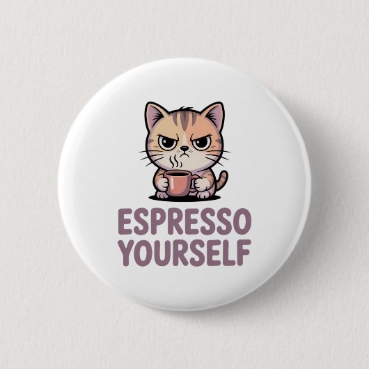 Espresso Yourself 缶バッジ (正面)