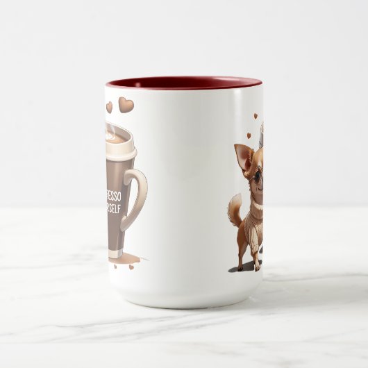 Espresso Yourself – Coffee Chihuahua Edition マグカップ (中央)