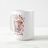 Espresso yourself funny coffee lover graphic art コーヒーマグカップ (正面左)