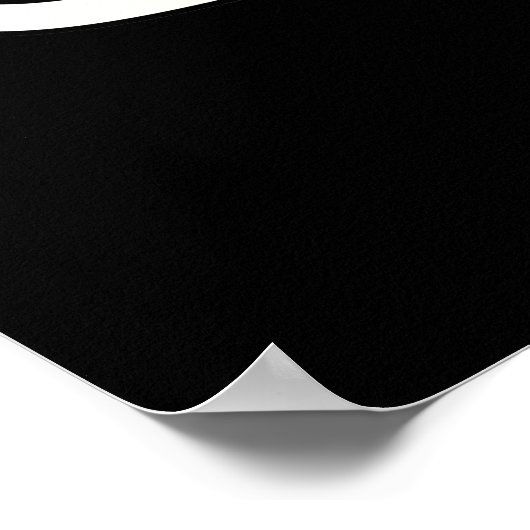 Espresso Yourself Funny Coffee Pun Dark BG ポスター (角)