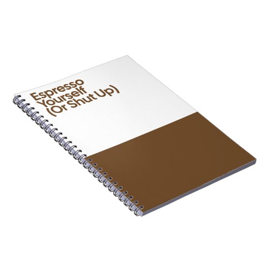 Espresso Yourself Funny Notebook ノートブック (右側)
