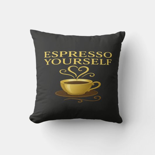 Espresso Yourself™ - Golden Cup Edition クッション (正面)