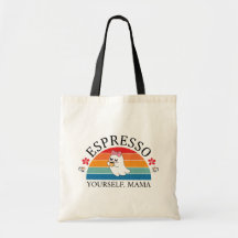 Espresso Yourself Mama - Retro Rainbow Ghost