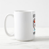 Espresso Yourself - Pixel おもしろい Art Coffeeデザイン コーヒーマグカップ (左)
