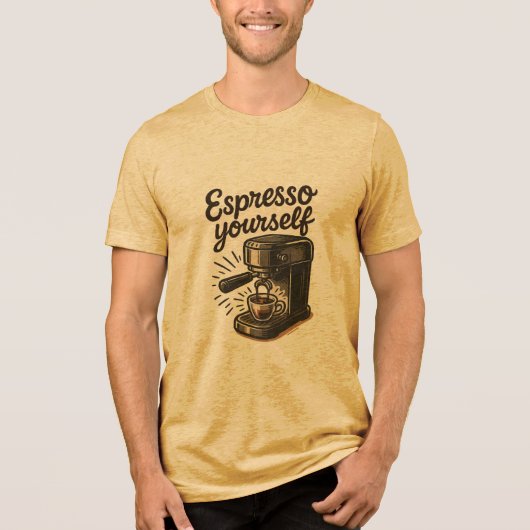 Espresso Yourself Premium Men's Tri-blend トライブレンドTシャツ (正面)