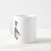 Espresso Yourself - Skeleton Coffee Shop Vibes コーヒーマグカップ (正面左)