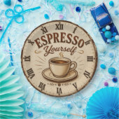 Espresso Yourself Vintage Coffee ペーパープレート (パーティー)