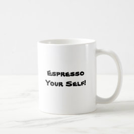 EspressoYourの自己! コーヒーマグカップ