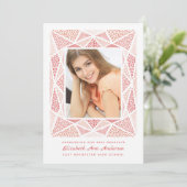 Esprit卒業写真アナウンスメント赤面 案内状 (スタンド正面)