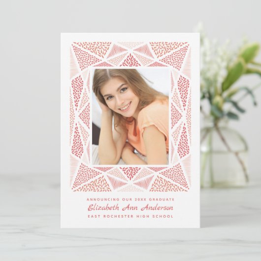 Esprit卒業写真アナウンスメント赤面 案内状 (スタンド正面)