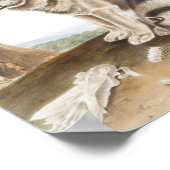 Esquimaux Dog (Canis familiaris) Illustration ポスター (角)