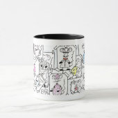 Esquisses de souris pastel マグカップ (中央)