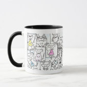 Esquisses de souris pastel マグカップ (左)