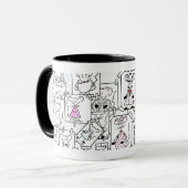 Esquisses de souris pastel マグカップ (正面左)