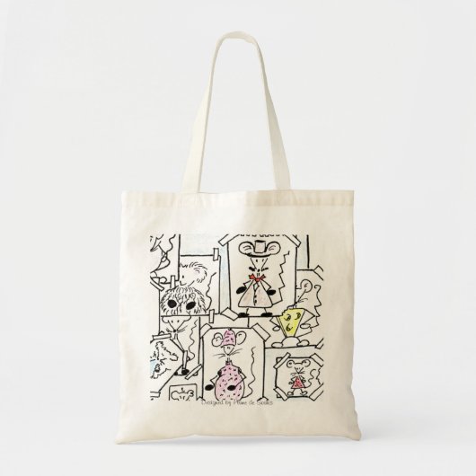 ESQUISSES SOURIS PASTEL トートバッグ (正面)